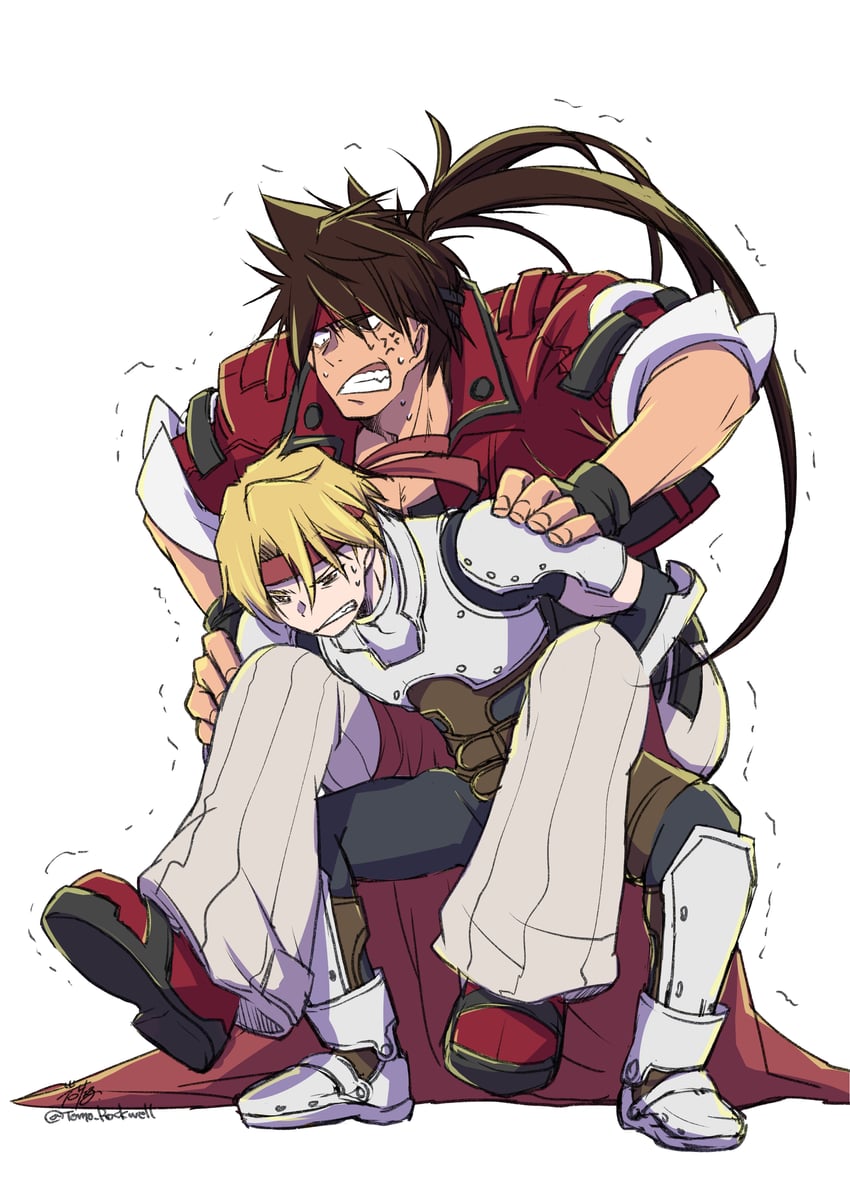 sol badguy and cress albane (guilty gear and 3 more) drawn by iwai_tomo