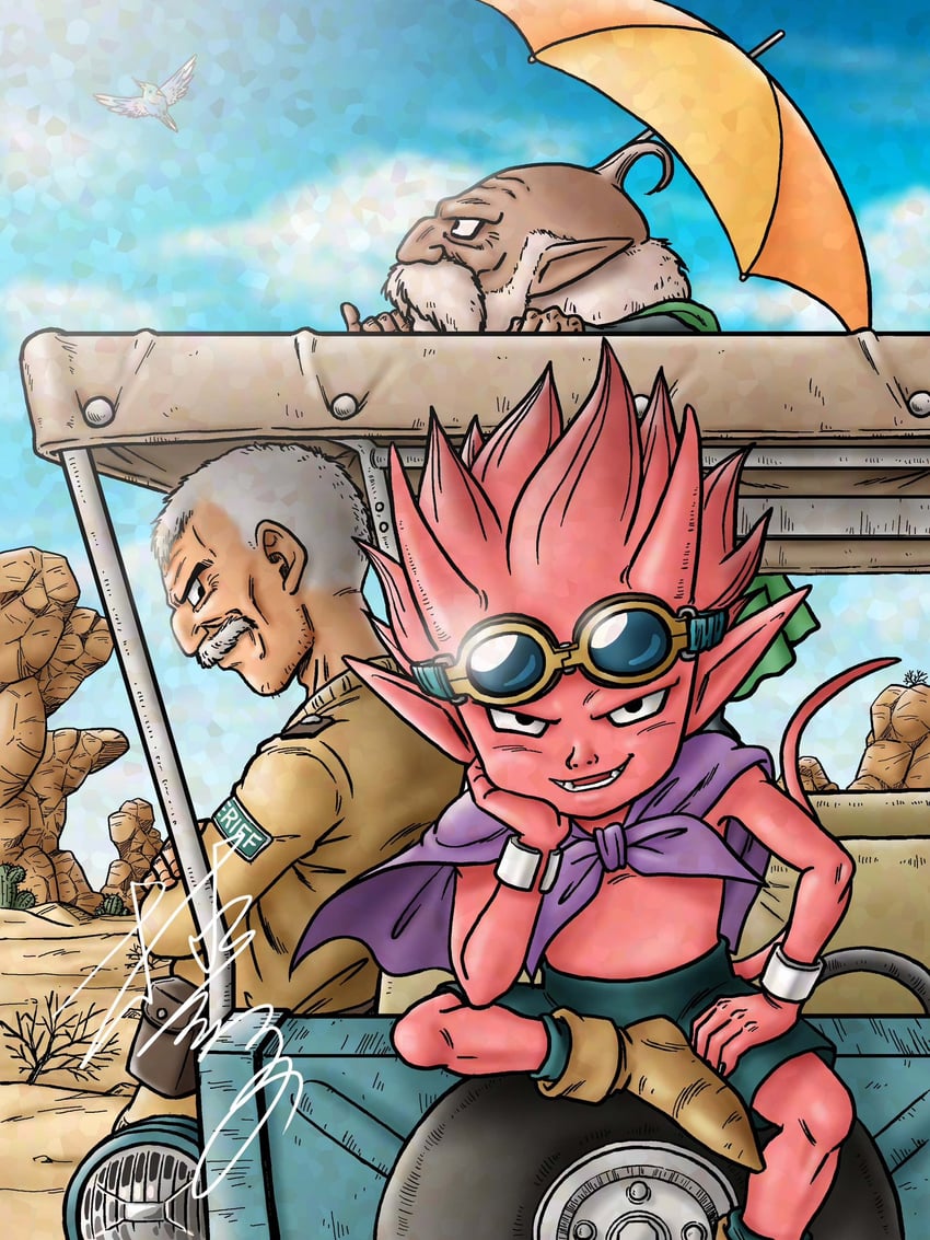 beelzebub, rao, and thief (sand land) drawn by murakami_yumiko
