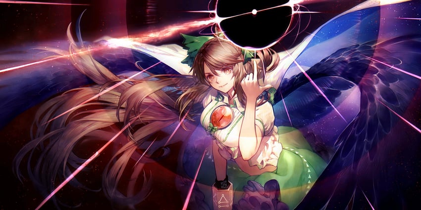 reiuji utsuho (touhou and 1 more) drawn by ninomaemae