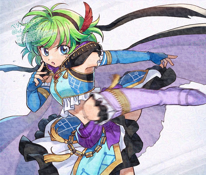 nino (fire emblem and 2 more) drawn by betabetamaru