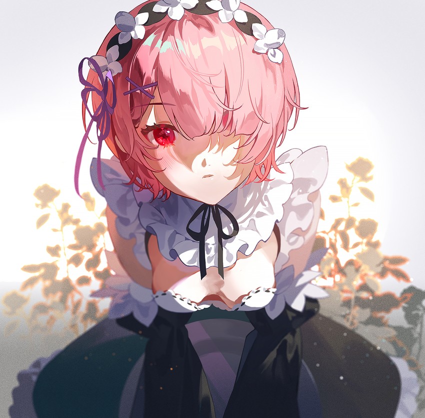 ram (re:zero kara hajimeru isekai seikatsu) drawn by fajyobore