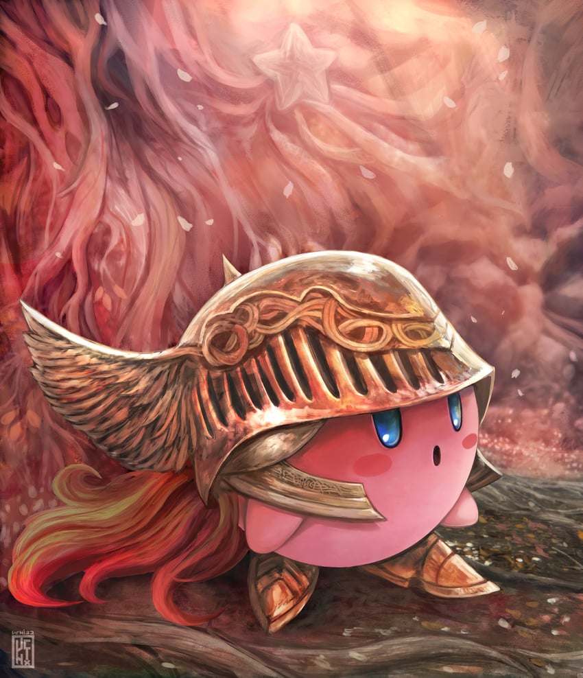 kirby and malenia blade of miquella (kirby and 1 more) drawn by uchi_vs_the_world