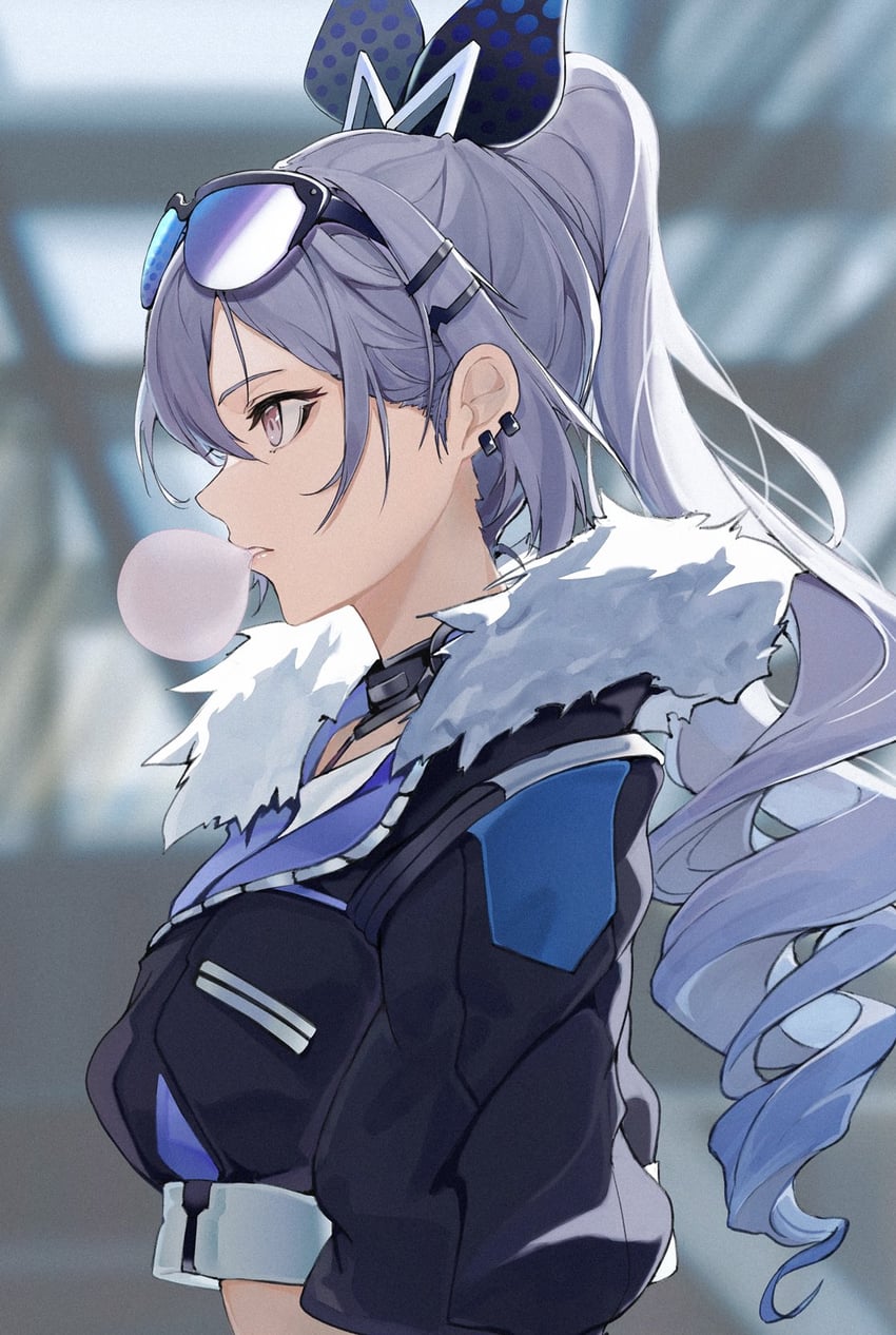 silver wolf (honkai and 1 more) drawn by marumoru