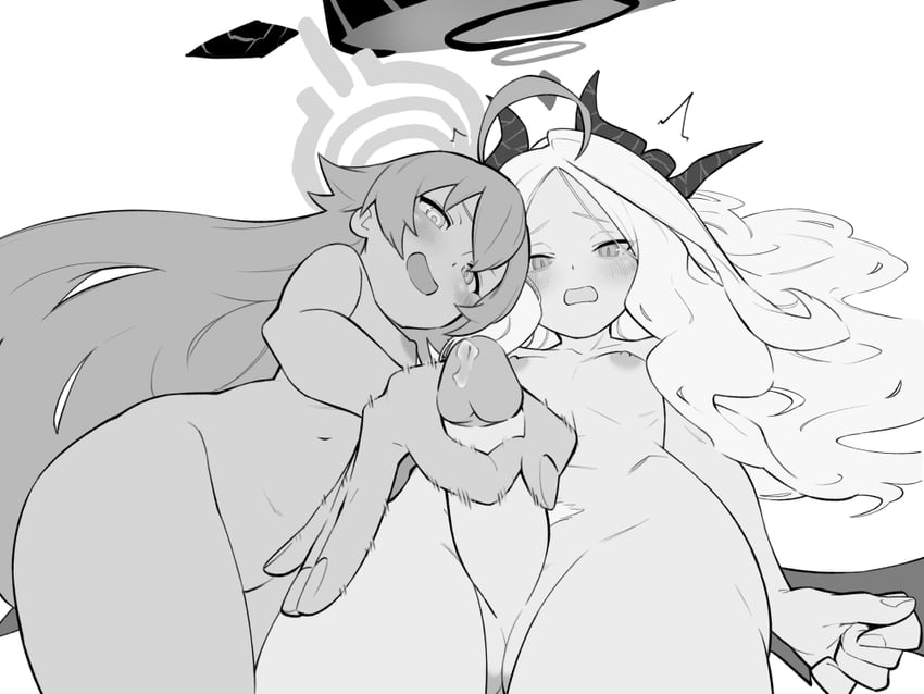 hina and hoshino (blue archive) drawn by creepy_hound_(edne5377)