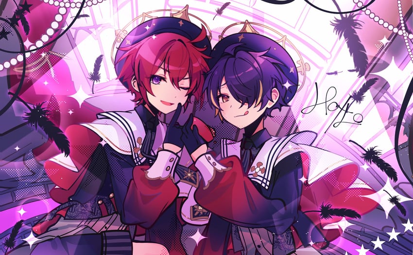 sengoku shinobu and suou tsukasa (ensemble stars!) drawn by anzu_(anzuhan)