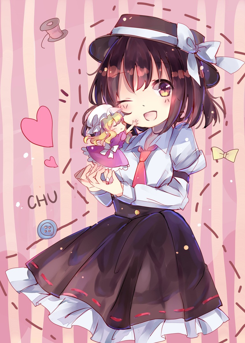 usami renko and maribel hearn (touhou) drawn by hiyoko_no_tataki