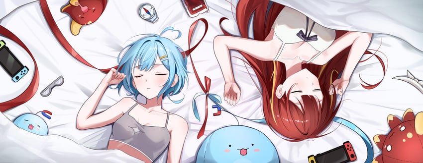 akane lize, arahashi tabi, pienna, and pungdangi (stellive) drawn by tsuyu_(yzxx7825)