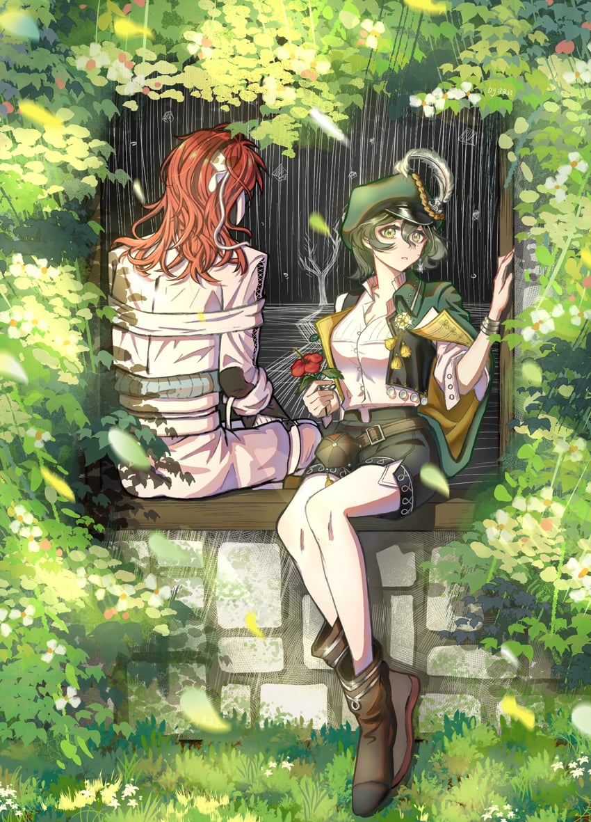 recoleta and aleph (reverse:1999) drawn by pipi_duan