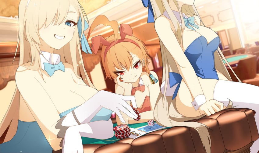 asuna, toki, and neru (blue archive) drawn by nabi_(ybbvgvgvg)
