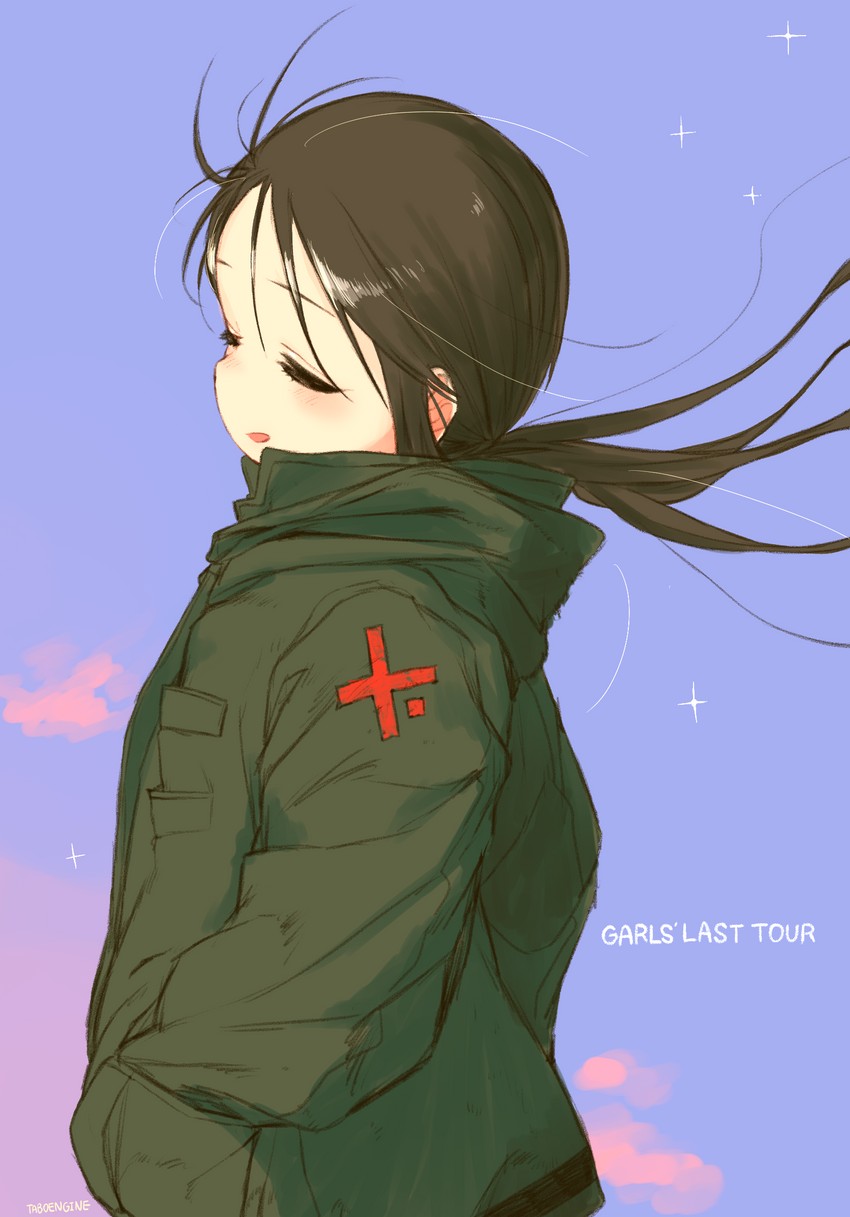 chito (shoujo shuumatsu ryokou) drawn by turbo_engine_(rakugaki_tabo)