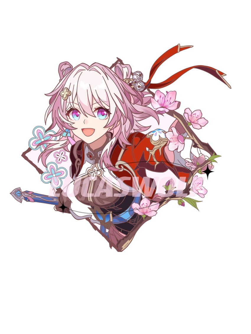 march 7th (honkai and 1 more) drawn by momo.x