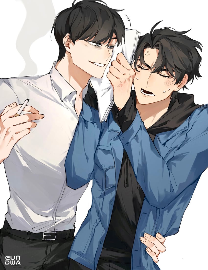kim dokja and yoo joonghyuk (omniscient reader's viewpoint) drawn by eundwa35