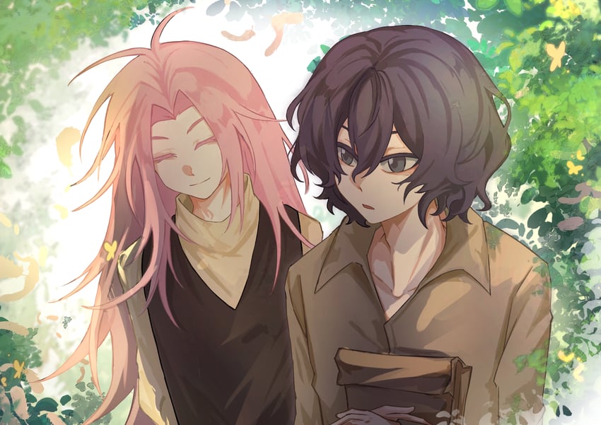 hatsutori hajime and utsugi noriyuki (saibou shinkyoku) drawn by yunchebudade