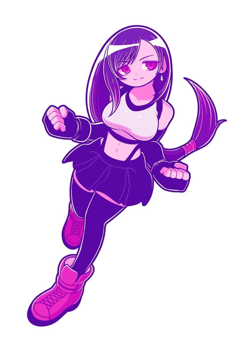tifa lockhart (final fantasy and 2 more) drawn by bear_ringer