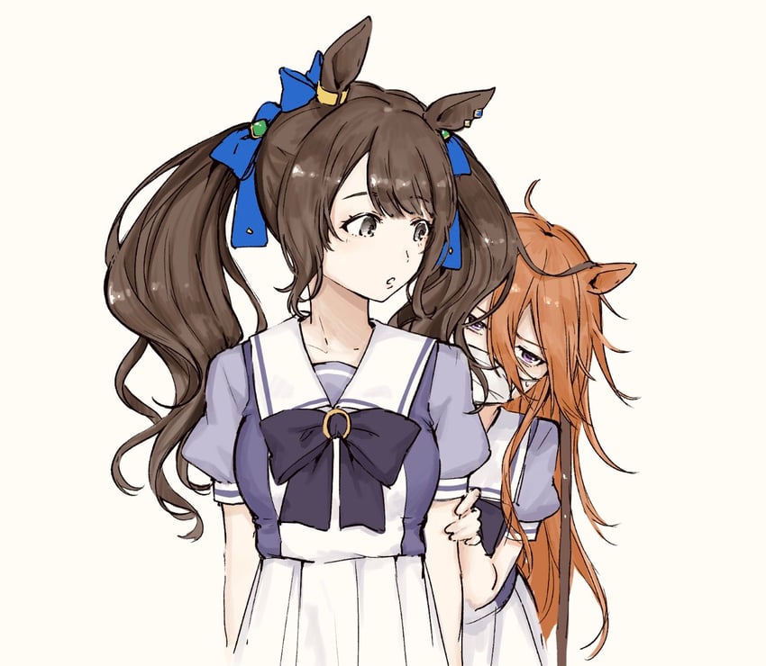 tosen jordan and orfevre (umamusume) drawn by aburi-gatana