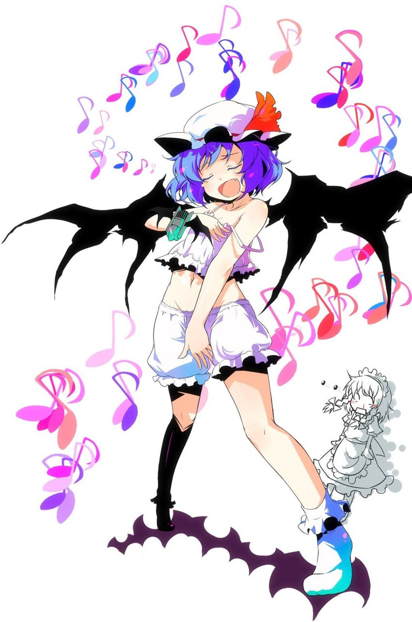 remilia scarlet and izayoi sakuya (touhou) drawn by sw_(taco)