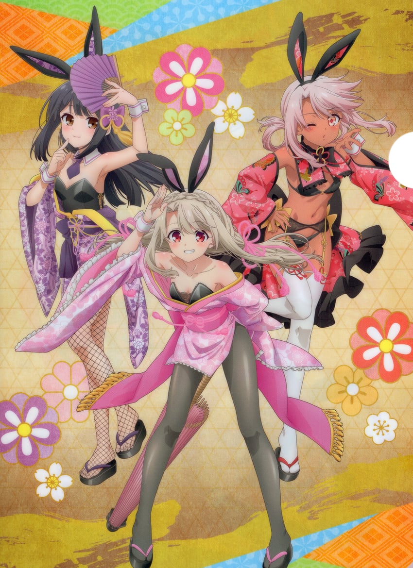 illyasviel von einzbern, chloe von einzbern, and miyu edelfelt (fate and 1 more)