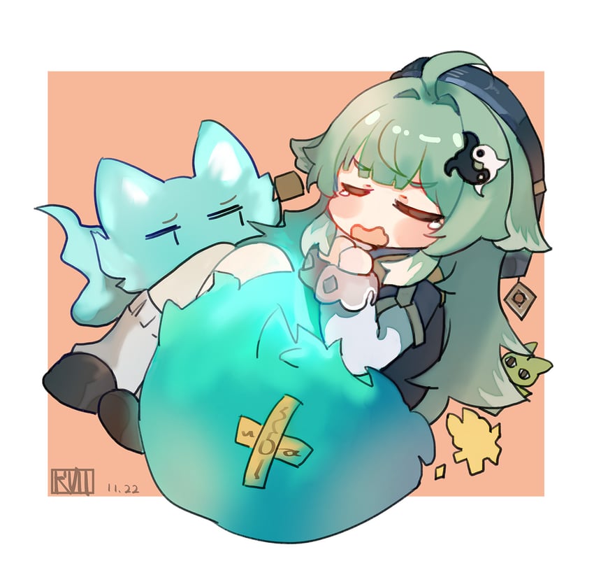 huohuo and tail (honkai and 1 more) drawn by wataru71