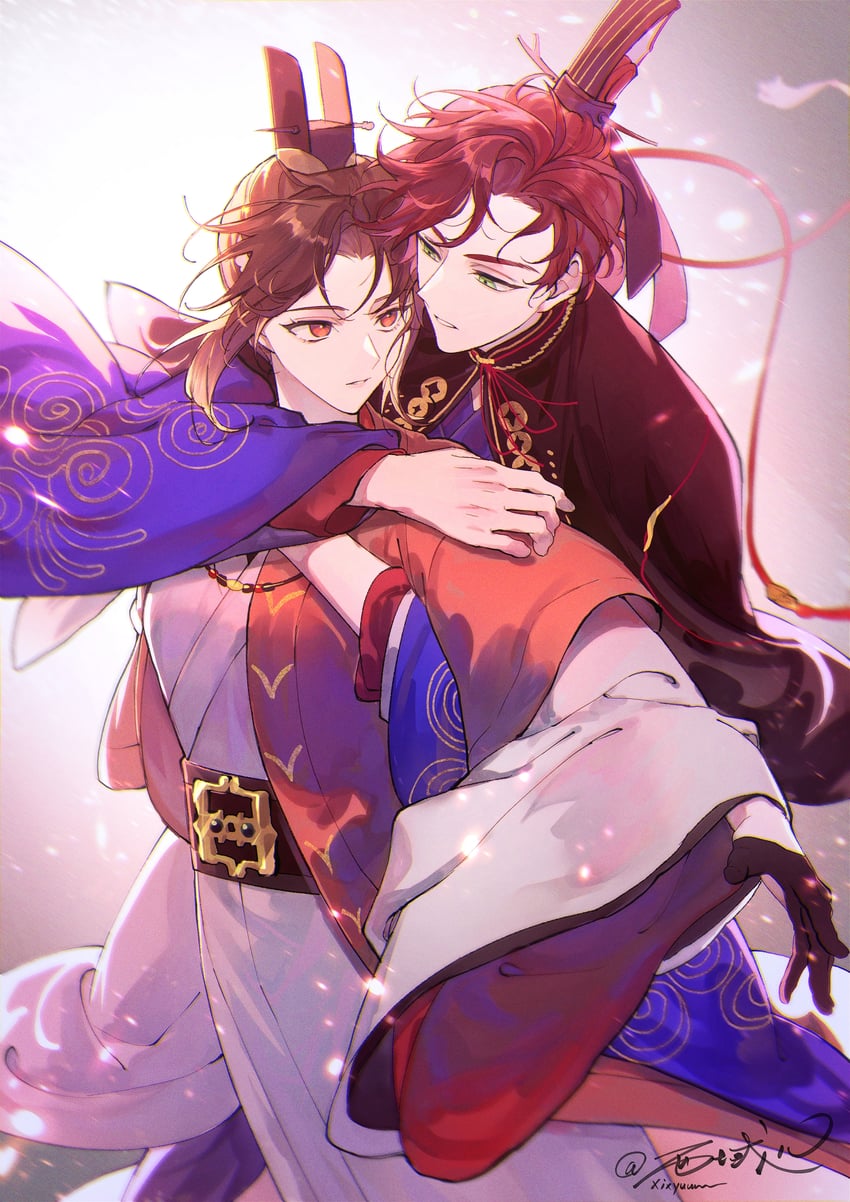 guanglingwang and sun quan (code: kite) drawn by xi_yuu