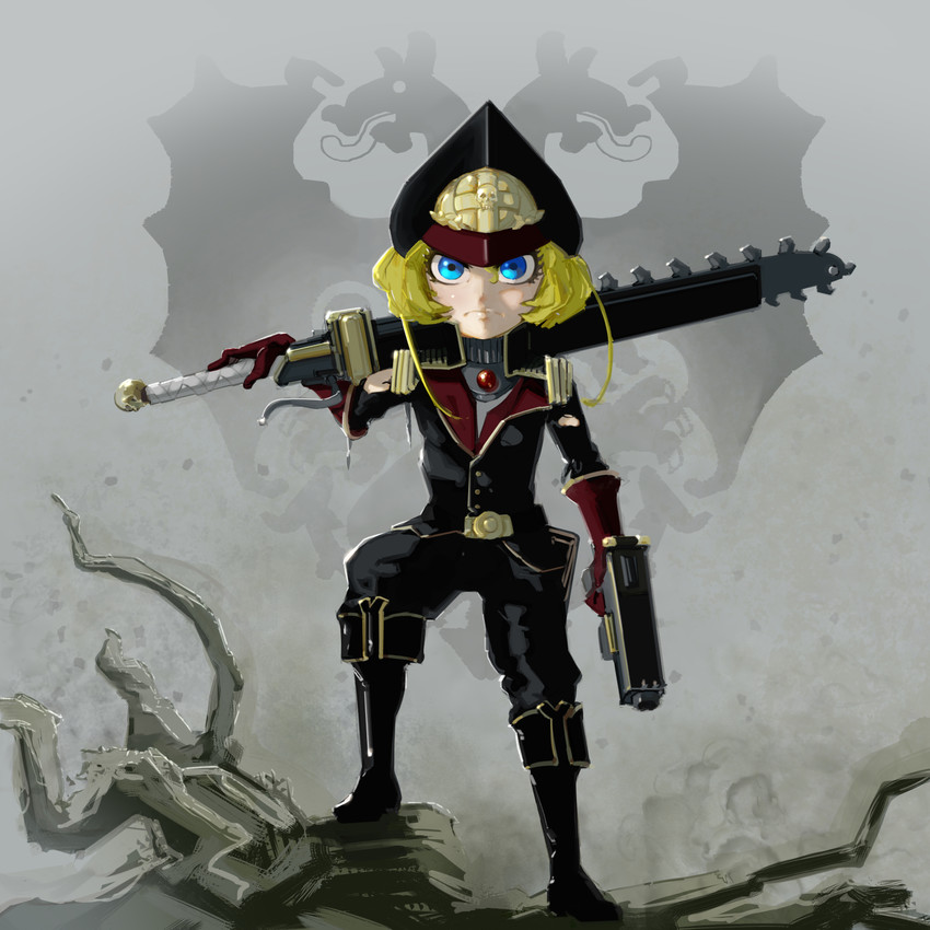 tanya degurechaff (warhammer 40k and 1 more) drawn by toorops