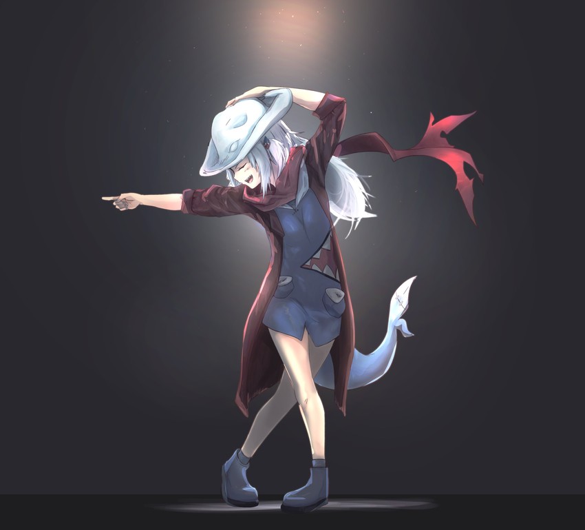 gawr gura and dante (hololive and 3 more) drawn by tallgeese_(lgeesel)