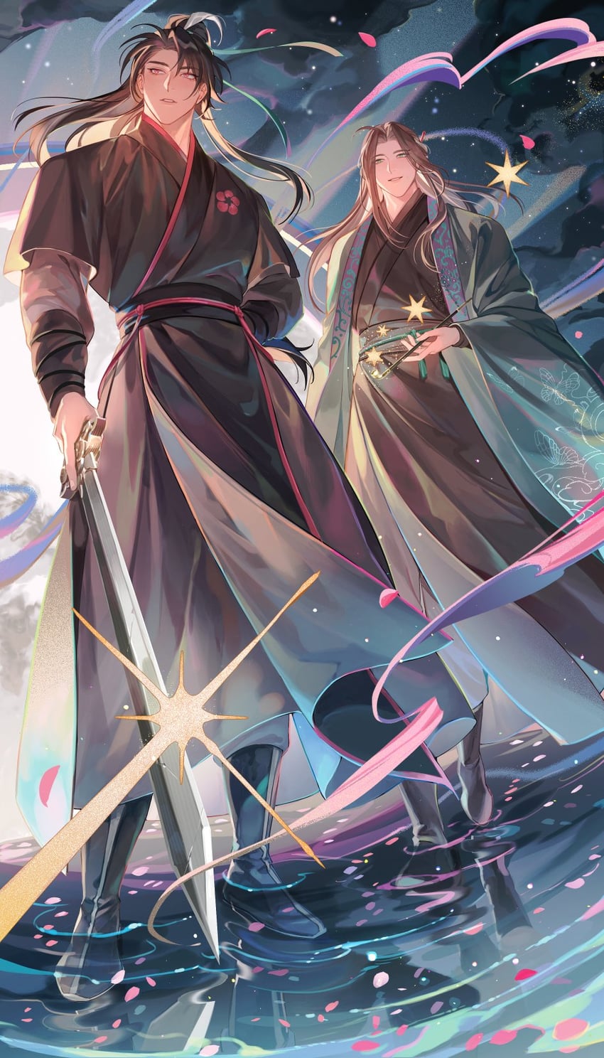 cheongmyeong and tang bo (return of the mount hua sect) drawn by emuro_gemini