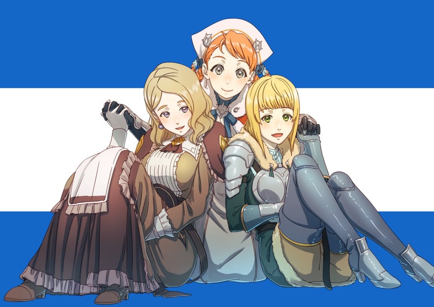ingrid brandl galatea, mercedes von martritz, and annette fantine dominic (fire emblem and 2 more) drawn by aduti_momoyama