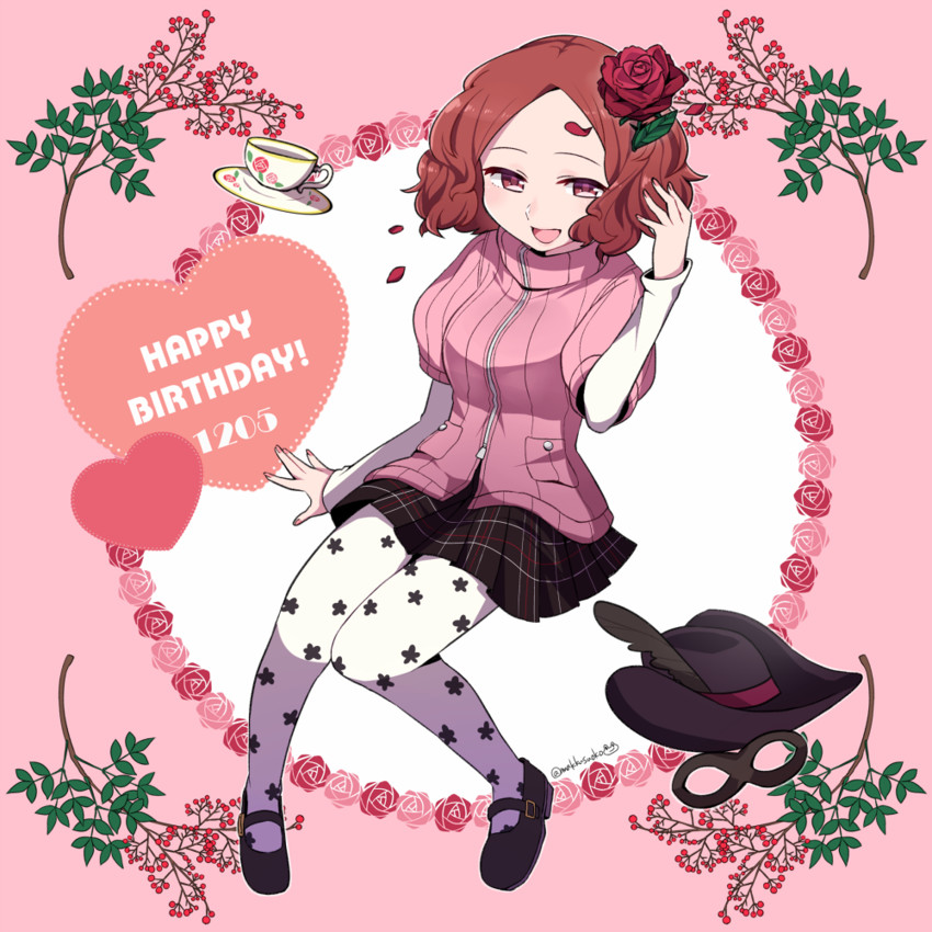okumura haru (persona and 1 more) drawn by do_m_kaeru