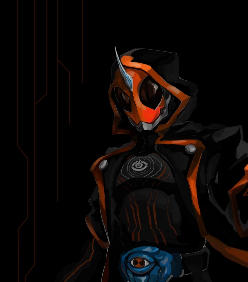 kamen rider ghost (kamen rider and 1 more) drawn by mudamudamuda