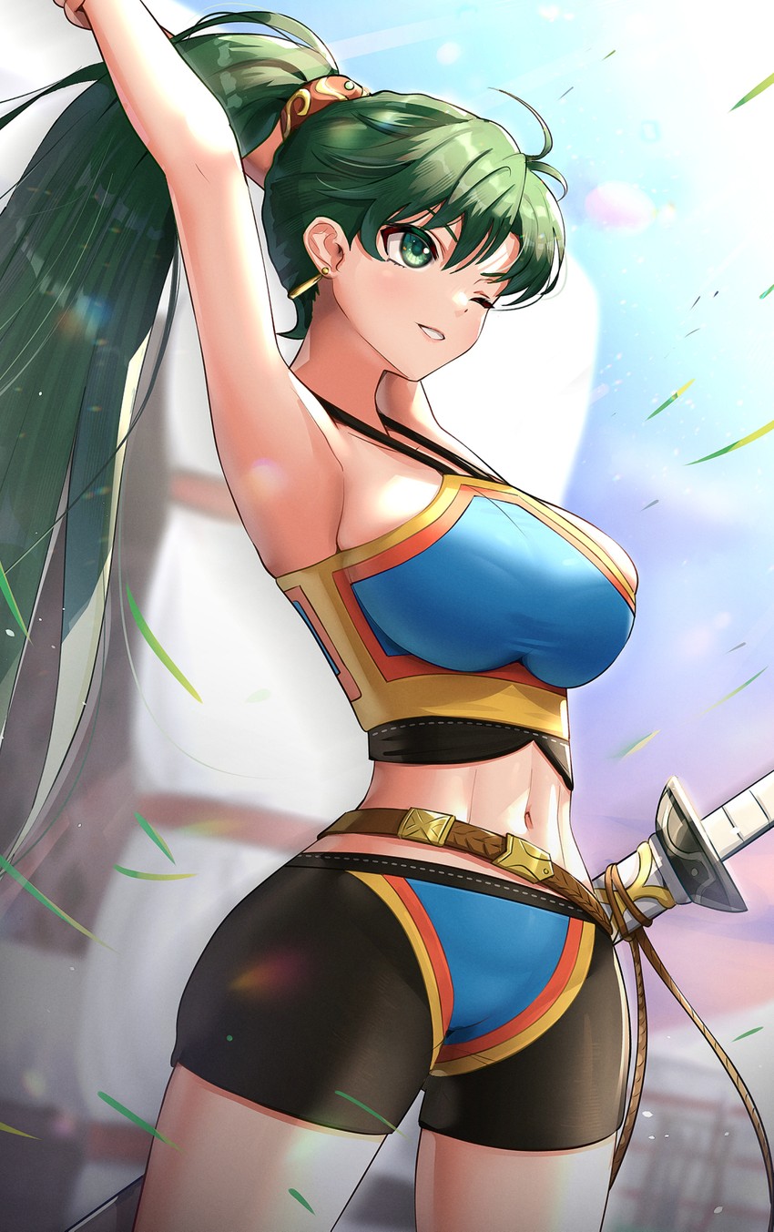lyn (fire emblem and 2 more) drawn by gonzarez