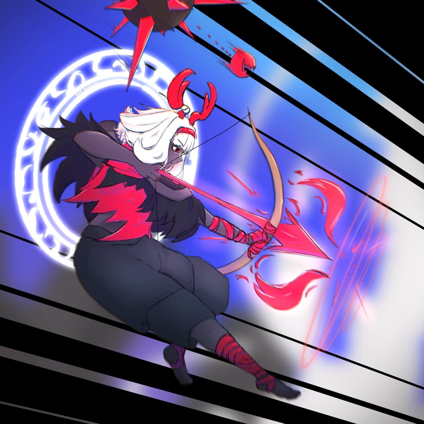 sniper rabbit and ancient rabbit (rabbit and steel) drawn by celesionnn
