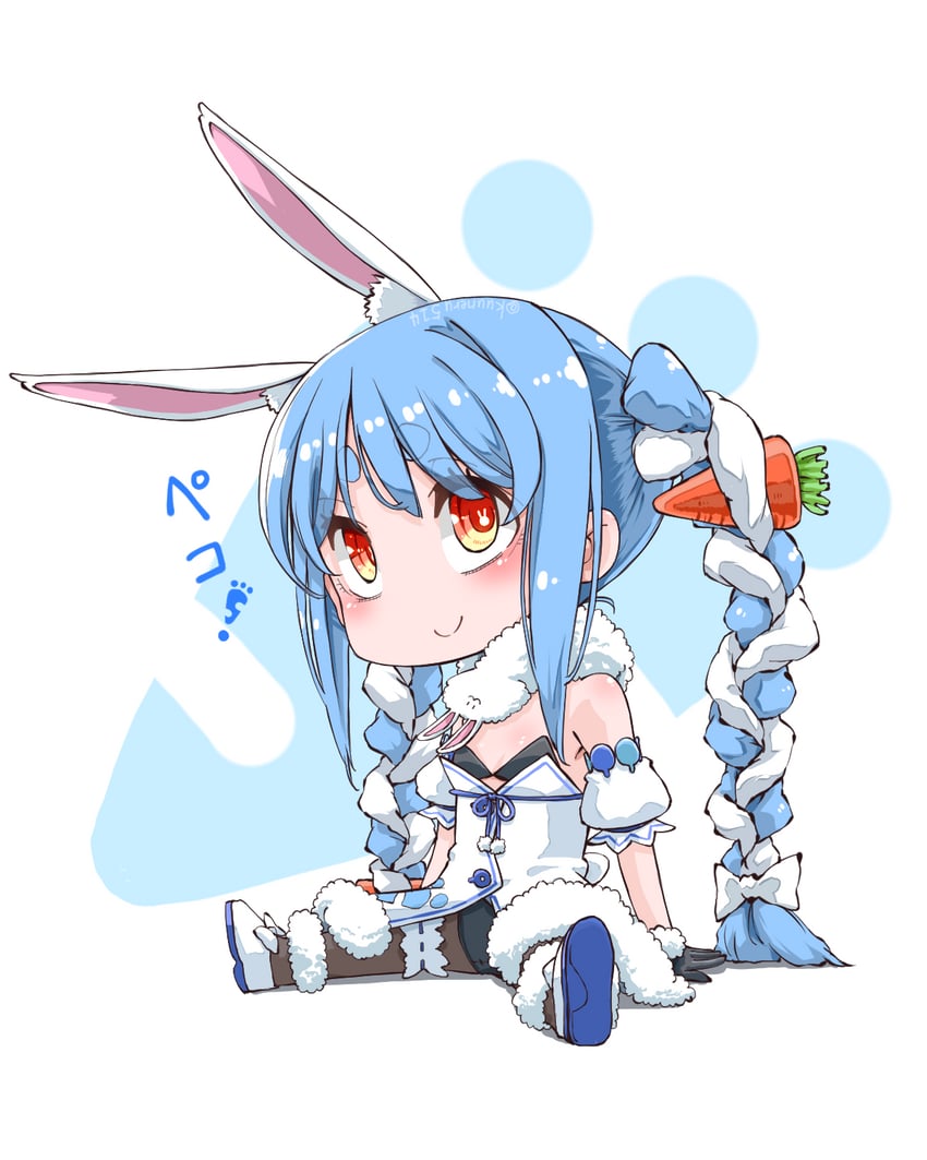 usada pekora and don-chan (hololive) drawn by kuuneru514