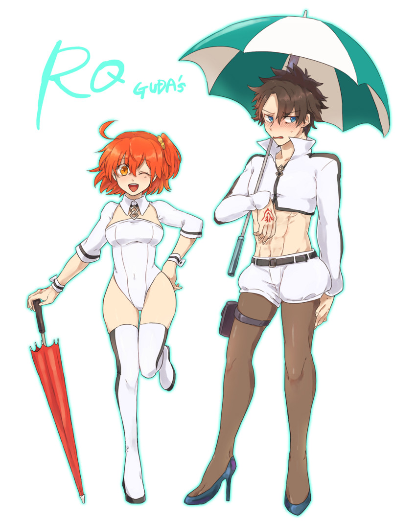 fujimaru ritsuka (fate and 1 more) drawn by kagariflame