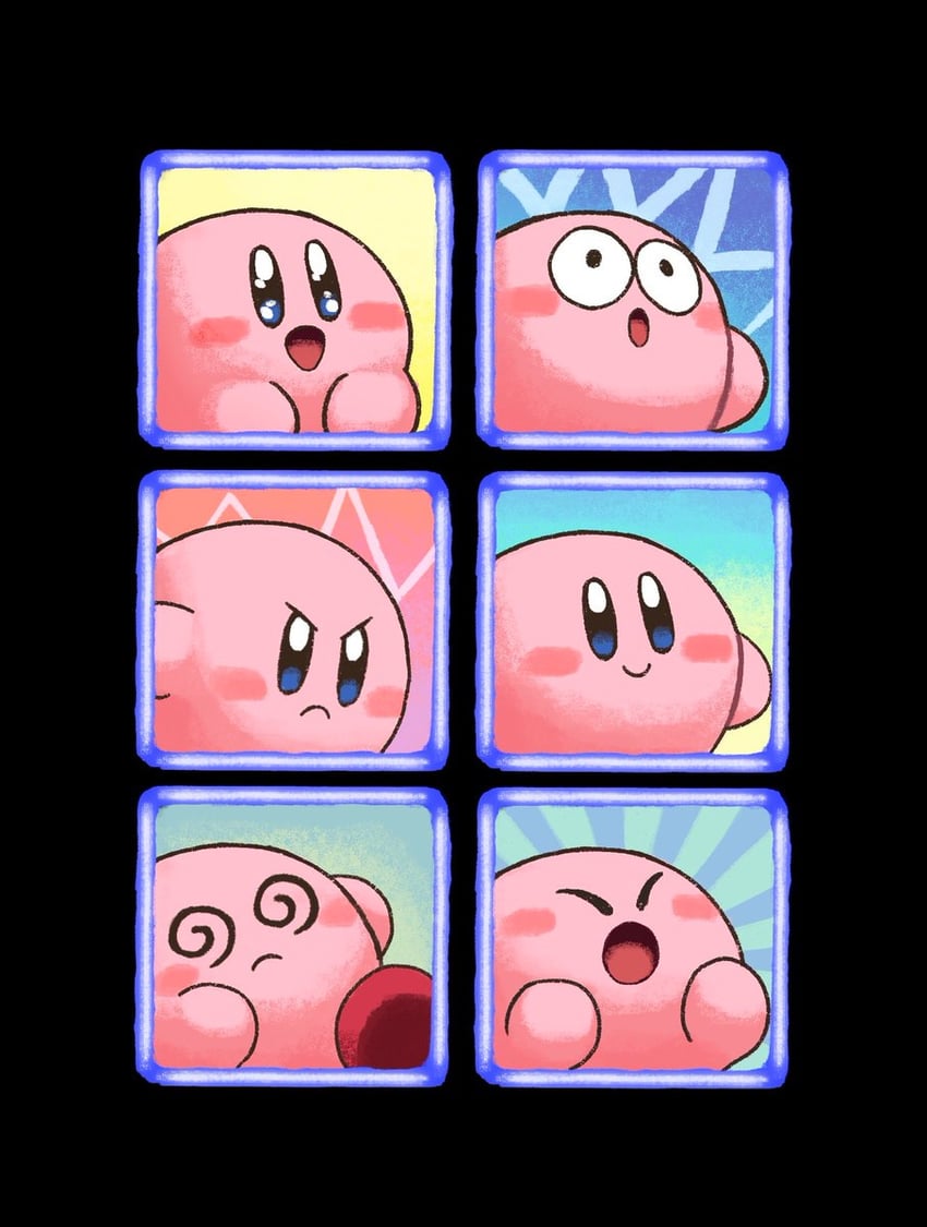 kirby (pokemon and 2 more) drawn by aruco_co