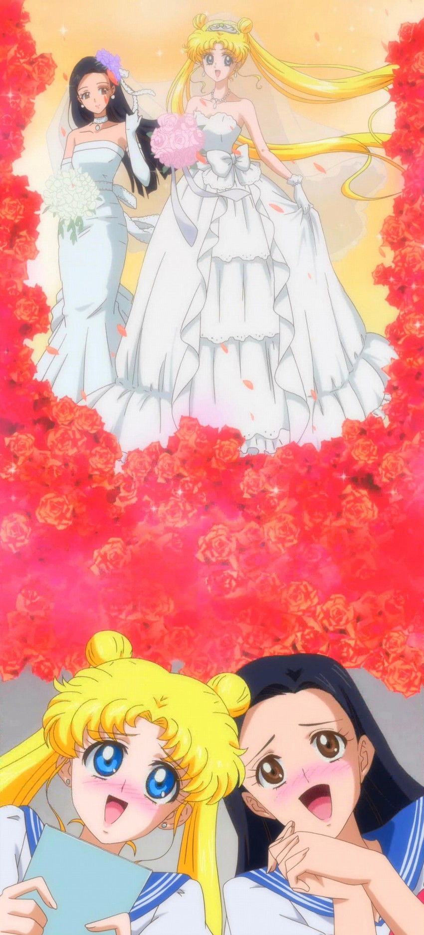 tsukino usagi and yumiko (bishoujo senshi sailor moon and 1 more)