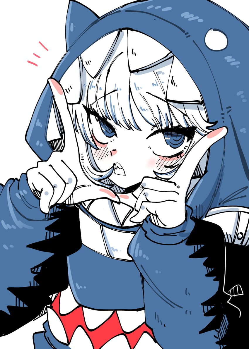 gawr gura (hololive and 1 more) drawn by 04minn