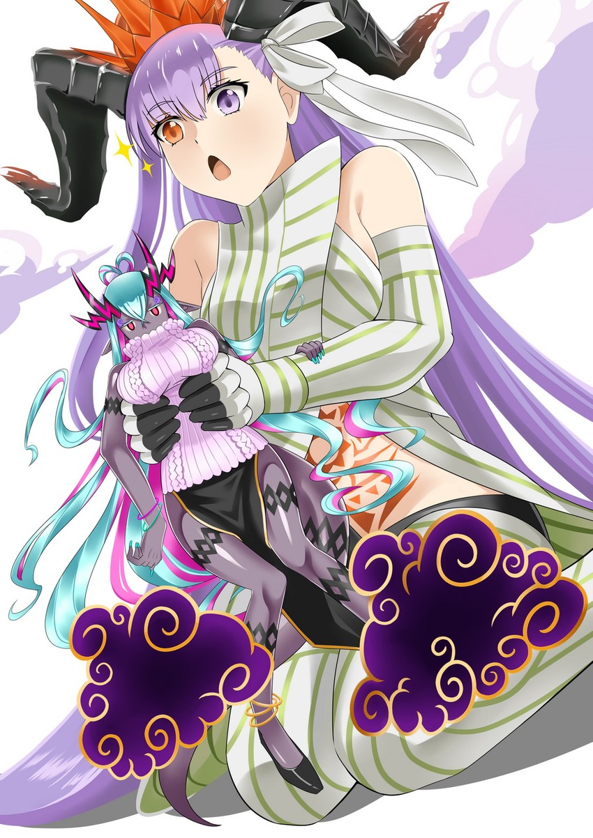ibuki douji and kingprotea (fate and 1 more) drawn by meierufu