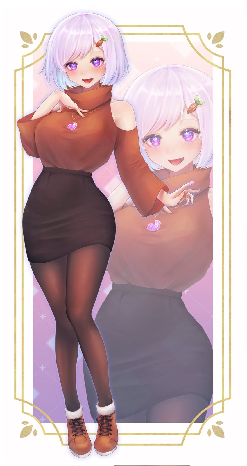 kokoa amethyst (indie virtual youtuber) drawn by bangohan_tsubuyakitarou