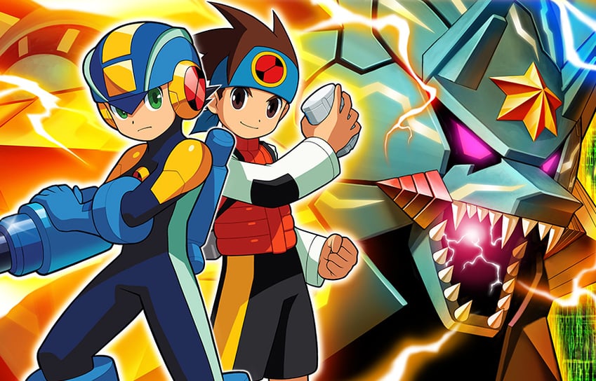 megaman.exe, lan hikari, and gregar (mega man and 2 more)