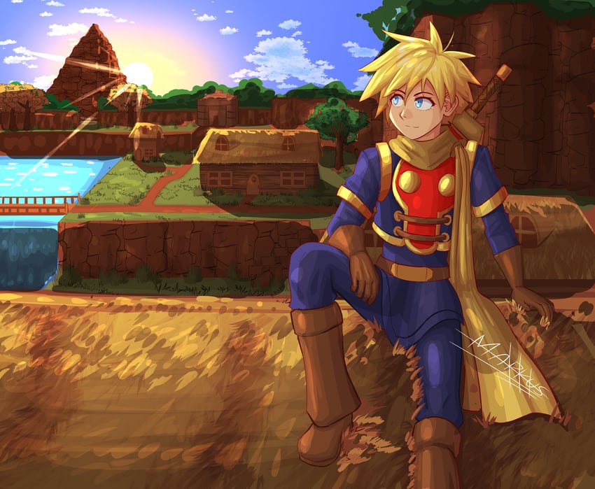 isaac (super smash bros. and 1 more) drawn by markustercero