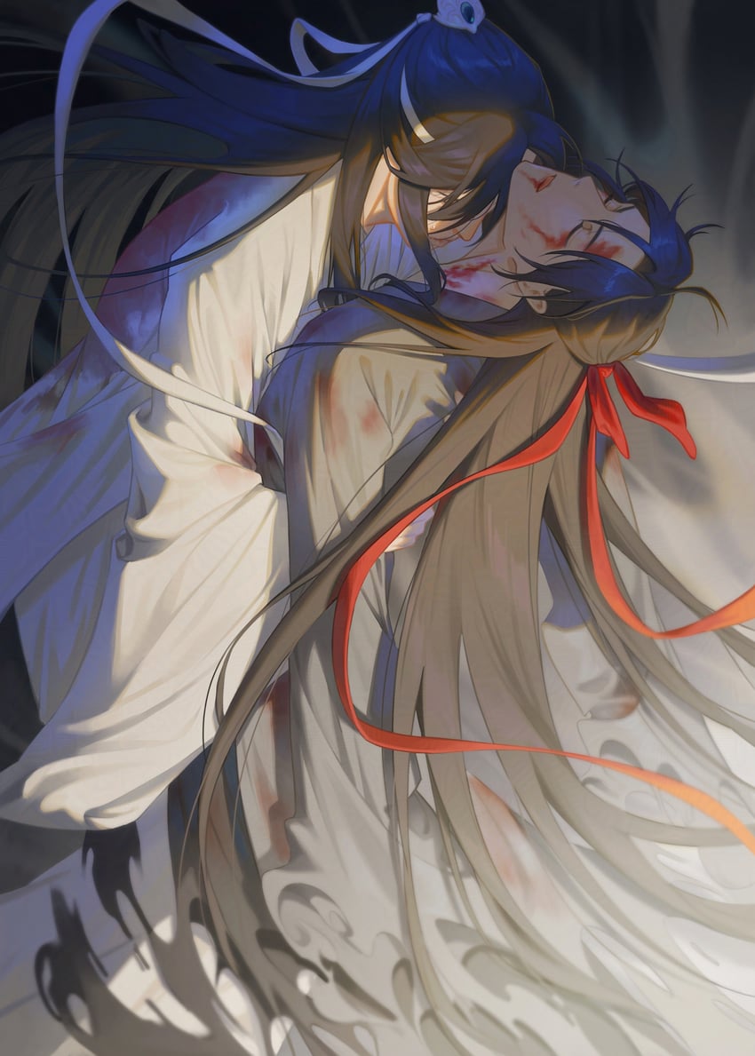 wei wuxian and lan wangji (modao zushi) drawn by frang_art