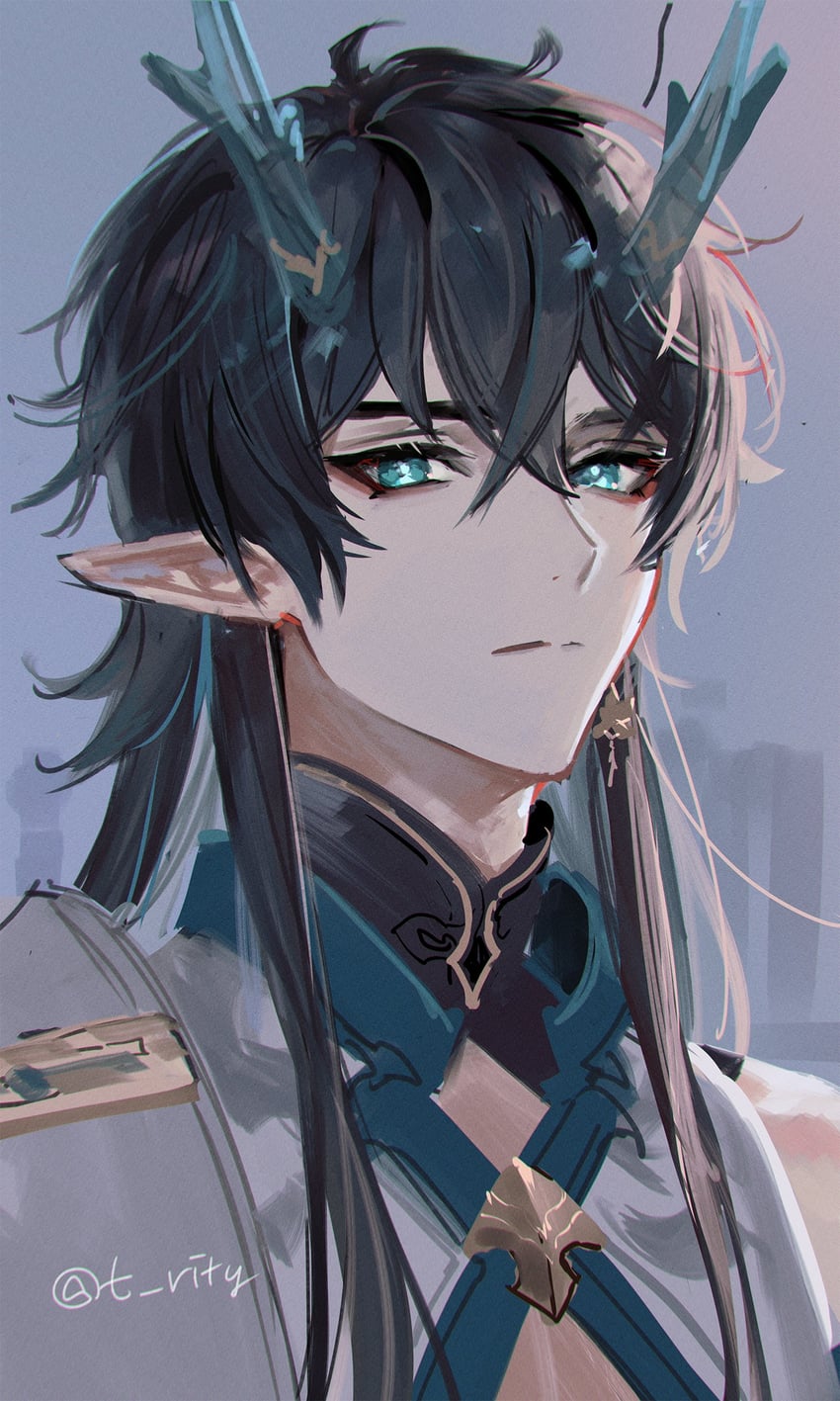 dan heng (honkai and 1 more) drawn by rity