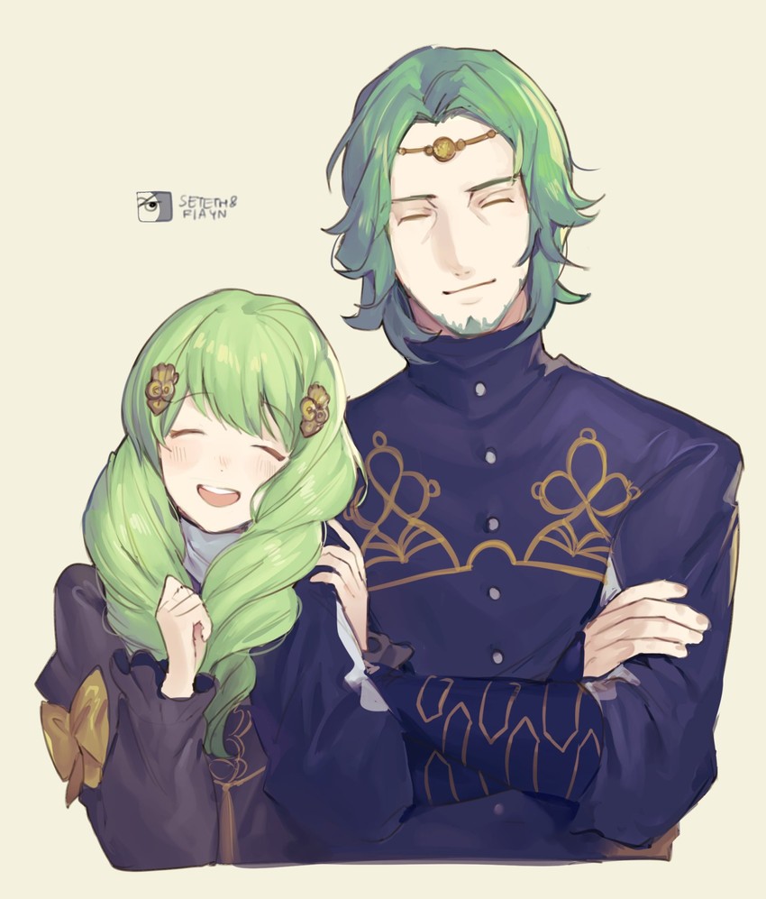 flayn and seteth (fire emblem and 1 more) drawn by velahka