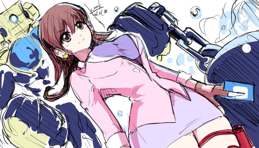 tasogare mimi and cyber g hogan (duel masters and 1 more) drawn by k.nock