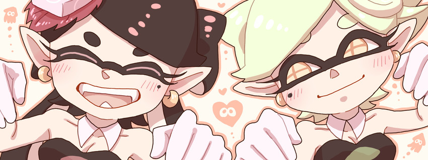 callie and marie (splatoon and 1 more) drawn by on_(mrmr8n)