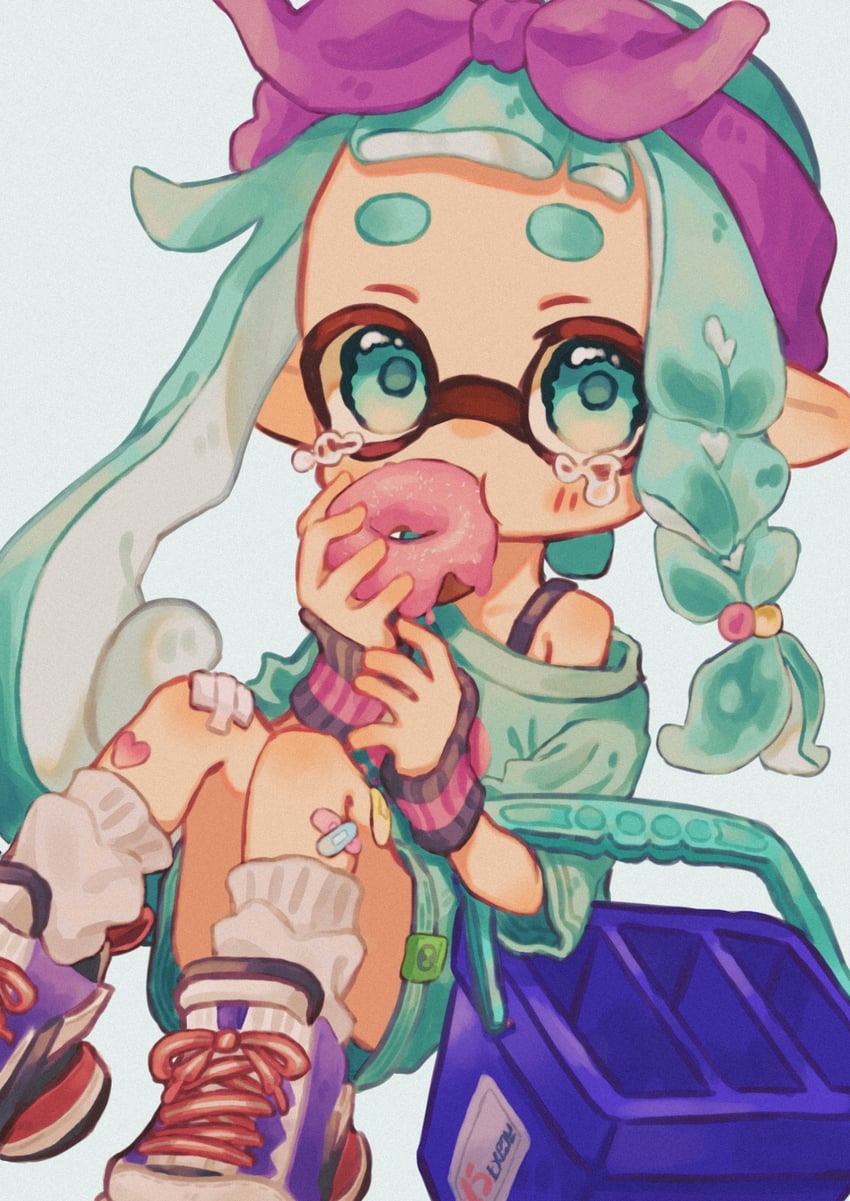 inkling player character and inkling girl (splatoon and 1 more) drawn by ochocho2828