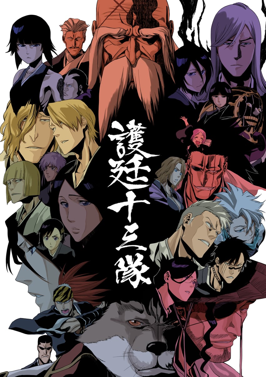 kuchiki rukia, matsumoto rangiku, sui-feng, unohana retsu, kurotsuchi nemu, and 21 more (bleach and 1 more) drawn by 46take_e