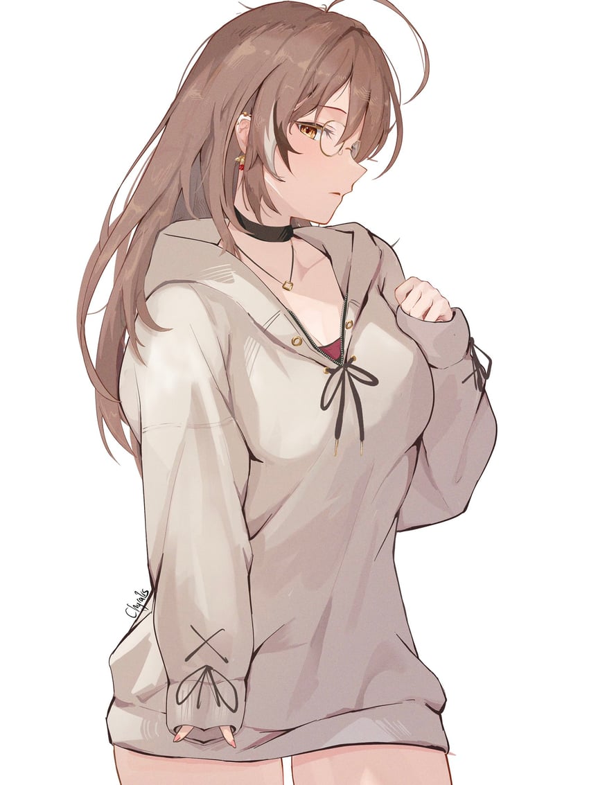 nanashi mumei (hololive and 1 more) drawn by chyraliss