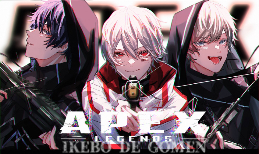 mafumafu, soraru, and bobsappaim (original and 2 more) drawn by sirorui.