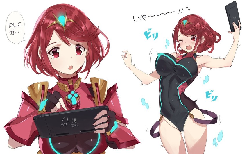 pyra (xenoblade chronicles and 1 more) drawn by mhk_(mechamania)